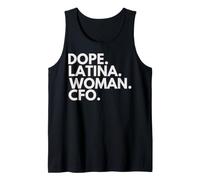 Dope Latina Woman CFO Latin Heritage Hispanic Pride Débardeur