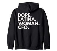 Dope Latina Woman CFO Latin Heritage Hispanic Pride Sweat à Capuche