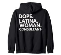 Dope Latina Woman Consultante Latin Heritage Hispanic Pride Sweat à Capuche