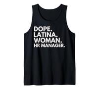 Dope Latina Woman Directrice des ressources humaines Latin Heritage Hispanic Pride Débardeur