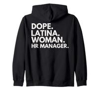 Dope Latina Woman Directrice des ressources humaines Latin Heritage Hispanic Pride Sweat à Capuche