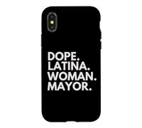 Dope Latina Woman Mayor Latin Heritage Hispanic Pride Coque pour iPhone X/XS