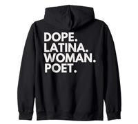 Dope Latina Woman Poète Latin Heritage Hispanic Pride Sweat à Capuche