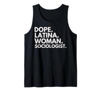 Dope Latina Woman Sociologue Latin Heritage Hispanic Pride Débardeur