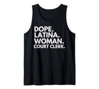 Dope Latina Woman Tribunal Greffier Mois du Patrimoine Latin Débardeur