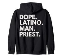 Dope Latino Man Priest, héritage Latin, fierté hispanique Sweat à Capuche