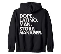 Dope Latino Manager Store Manager Latin Heritage Hispanic Pride Sweat à Capuche