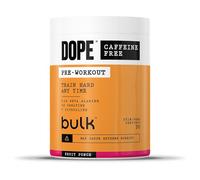 Dope Poudre Pré-Entraînement Sans Caféine | Fruit Punch | 510g | 30 Portions | Sans Stimulants | 3,2g Beta Alanine | 3g Créatine | Mélange Citrulline & AAKG | Vitamine B6 | Soutient la Puissance