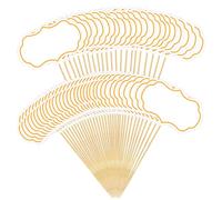 DOPENSPI de 56 pièces Le kit d'étiquettes pour buffet, avec adhésif et brochettes en bambou, peut être utilisé pour étiqueter les buffets, décorer les gâteaux et orner les gâteaux de fête