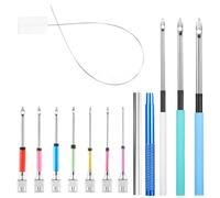 DOPENSPI Kit de 13 aiguilles à poinçonner en acier inoxydable avec aiguilles colorées pour adultes débutants