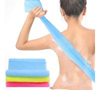 DOPENSPI Lot de 3 débarbouillettes exfoliantes japonaises pour le corps et le dos, serviettes de douche exfoliantes Luffah pour hommes et femmes