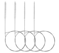 DOPENSPI Lot de 4 brosses à tuyau, extra longues, en acier inoxydable, 1 m, en nylon, brosse de nettoyage, brosse de drainage, brosse pour tuyau à lait, tuyau, bouteille, réfrigérateur