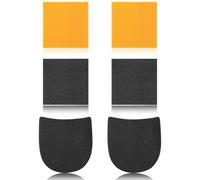 DOPENSPI Lot de 6 talons en caoutchouc antidérapants pour réparation de chaussures - 2 formes - 3,5 mm - Semelle carrée en demi-cercle - Coussinets de réparation pour homme et femme