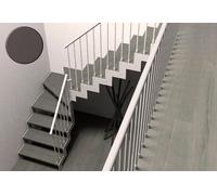 D'Opera Escalier quart tournant bas en métal et bois 280 cm - Bronze - L20-2S-R2-QTB-BR-BRUT