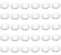 Dophee 30Pcs Cabochon Verre Transparent Demi-Rond pour la Fabrication de Bijoux, 20mm