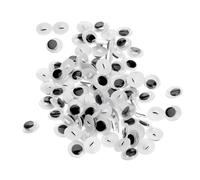 Dophee Lot de 100 yeux de s curit mobiles en plastique noir coudre pour crochet, marionnette, peluche, couture, bricolage