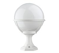 Dopo Lighting-CLIC CLAC GLOBE balise extérieure H.42cm-(ø27 cm)-E27 42W-polyamide-blanc-ip44