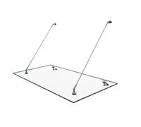 doporro Auvent en Verre Transparent pour Porte d'Entrée Protection Pluie