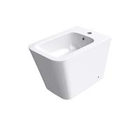 doporro Bidet à poser Blanc Assorti au WC Bidet sur Pied en Céramique pour Salle de Bains 36x55x41cm S-Düren112