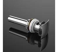 doporro Bonde de Lavabo et Vasque Système de Vidage Pop Up Clic Clac Chromé avec Trop Plein PU03