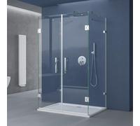 doporro Cabine de Douche en Forme U 80x90x195cm Pare Douche