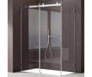 doporro Cabine de Douche Rectangulaire 80x120x195cm Pare Douche | Paroi de Douche, Verre Transparent de 8mm, Montage Réversible, Ravenna17-2k