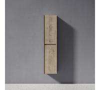 doporro Colonne Suspendue Salle de Bain Colonne de Rangement Armoire Latérale Meuble Suspendu 35x30x160cm Chêne Blanc Clair Rimo