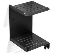 doporro Étagère de Douche d'Angle Murale Rangement 2 Niveaux 3 Crochets | sans Perçage ou à Visser, Serviteur de Douche, Noir, pour Salle de Bain et Cuisine, Reglo-14