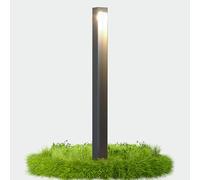 doporro Lampe Extérieure sur Pied 5W avec LED Lampe de Chemin Jardin Étanche IP65 3000K Light Extérieure Gris 6x6x80cm Design BaldersLights