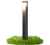 doporro Lampe Extérieure sur Pied 5W avec LED Lampe de Chemin Jardin Étanche IP65 3000K Light Extérieure Gris 6x6x60cm Design BaldersLights