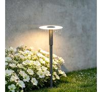 doporro Lampe Extérieure sur Pied LED 6W Gris Lampe de Chemin Jardin 80cm