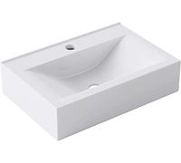 doporro Lavabo à Poser Vasque Suspendu Lave-Mains Blanc 46x30,5x10,5cm