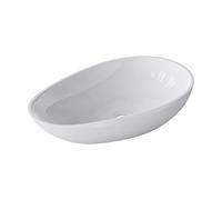 doporro Lavabo vasque à poser blanc 60cm lave main Colossum809 59,8x36x14cm