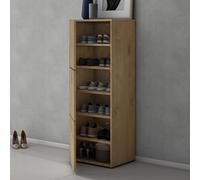 doporro Meuble à Chaussures 45x120cm Armoire à Chaussures 6 Compartiments