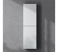 doporro Meuble Colonne Salle de Bain Suspendu 35x20x120cm Colonne de Rangement Armoire Latérale Blanc Mat Design Verona