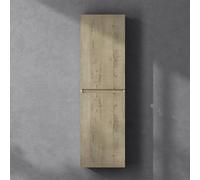 doporro Meuble Colonne Salle de Bain Suspendu 35x20x120cm Colonne de Rangement Armoire Latérale Chêne Clair Design Verona