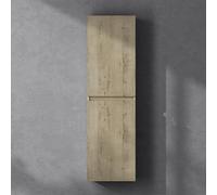 doporro Meuble de Salle de Bains Marron Clair Ensemble de 2 Pièces Meuble avec Lavabo Meuble sous-lavabo Suspendu 100cm avec Soft-close Design Rimo