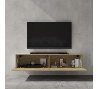doporro Meuble TV Bas 140x40,2x30cm Armoire TV avec Portes