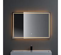 doporro Miroir de Salle de Bains Lumineux avec Éclairage LED 100x80cm
