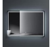 doporro Miroir de Salle de Bains Lumineux avec Éclairage LED Glace Éclairé 100x70cm