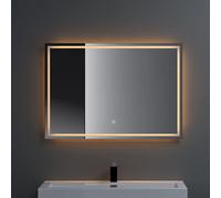 doporro Miroir de Salle de Bains Lumineux avec Éclairage LED Glace Éclairé 40x60cm