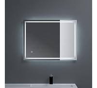 doporro Miroir de Salle de Bains Lumineux avec Éclairage LED Glace Éclairé 60x80/80x60cm