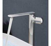 doporro Mitigeur Robinet de Lavabo Salle de Bain en Laiton Chromé 28,1cm