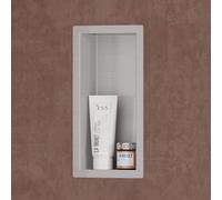doporro Niche de Douche à Carreler Argent 15x30cm Étagère Murale à Encastrer en Acier Inoxydable 1 Pièce
