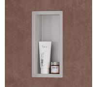 Sogood Niche de douche à carreler argent 15x30cm étagère murale à encastrer en acier inoxydable