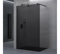 doporro Paroi de Douche à l'Italienne Gris Teinté 120cm Verre Trempé 8mm