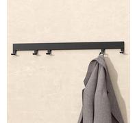 doporro Patère Murale Amovible Porte Manteau Mural de 5 Crochets Coulissants avec Percage Noir Mat en Aluminium pour Porte Entrée Cuisine Salle de Bain Stalo-10