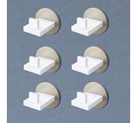 doporro Patère Murale Crochet Adhésif ou avec Perçage 6 pièces en Acier Inoxydable Ovale pour Porte Entrée Cuisine Salle de Bain Stalo-08