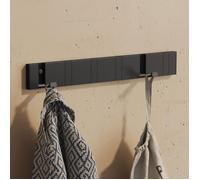 doporro Patère Murale Porte Manteau Mural Noir de 6 Crochets Rétractables pour Porte Entrée Cuisine Salle de Bain Wandgarderobe01