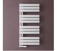 doporro Radiateur de Salle de Bain Sèche-Serviette 104x50cm Radiateur à Eau Chaude Blanc Sèche-Serviettes Design FN